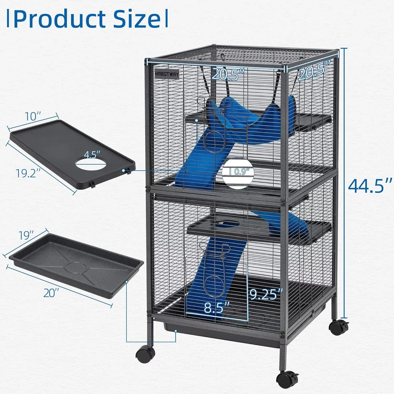 45''H Metal Small Animal Cages