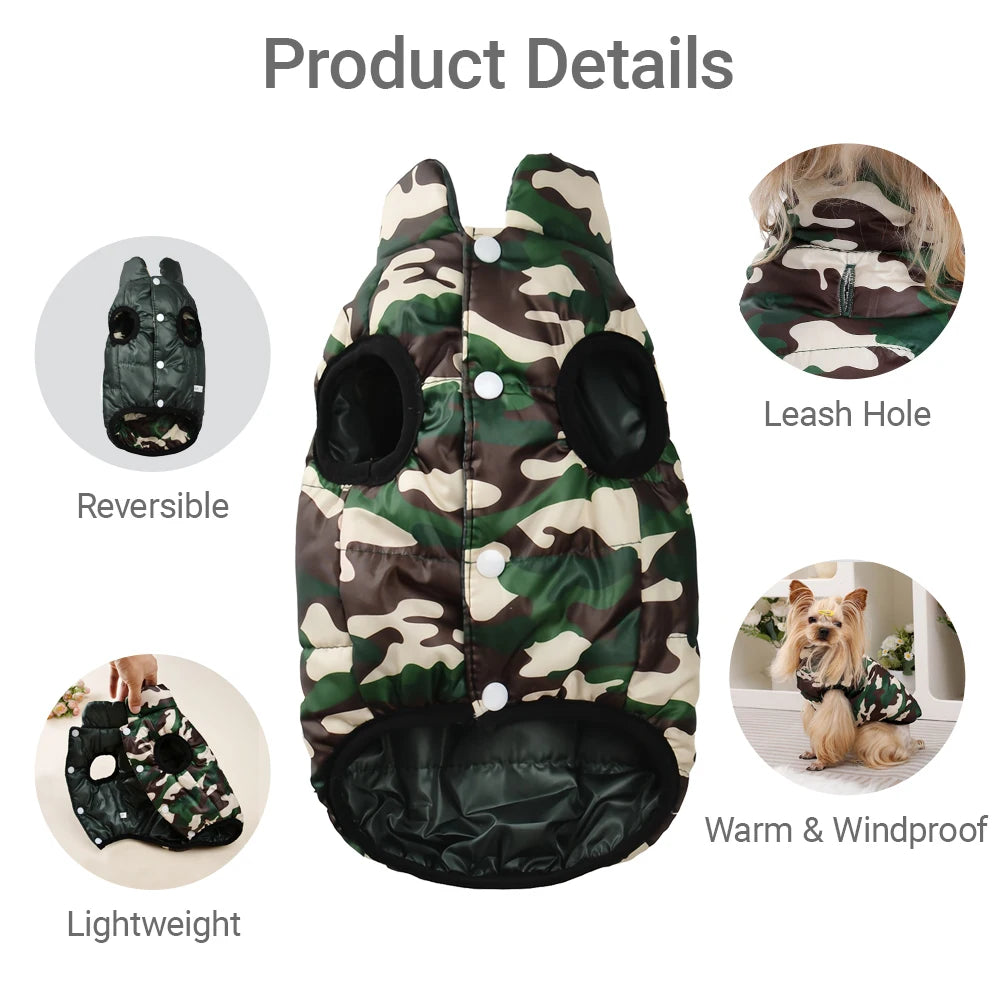 Dog Jacket Reversible