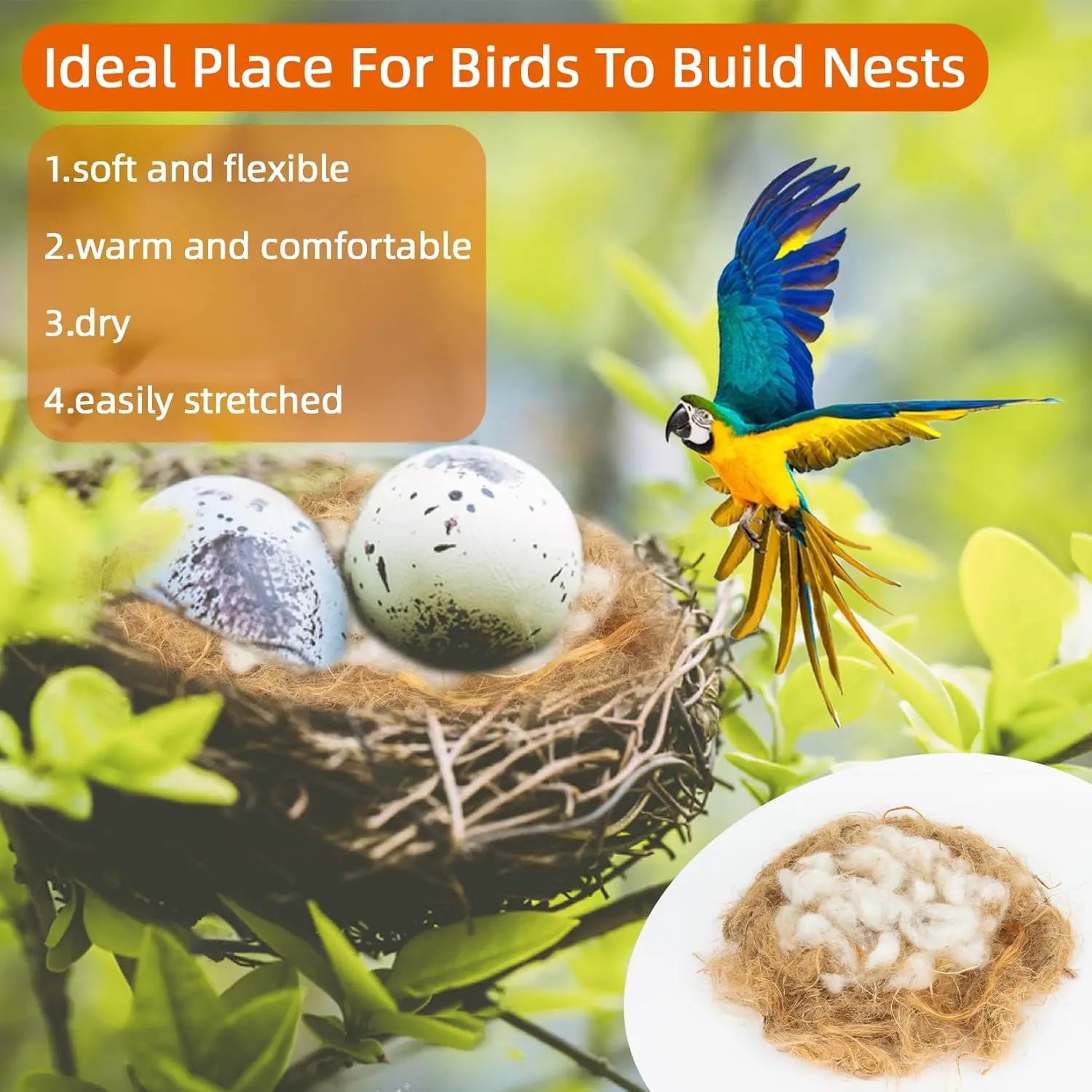 Bird Nesting Material Mix