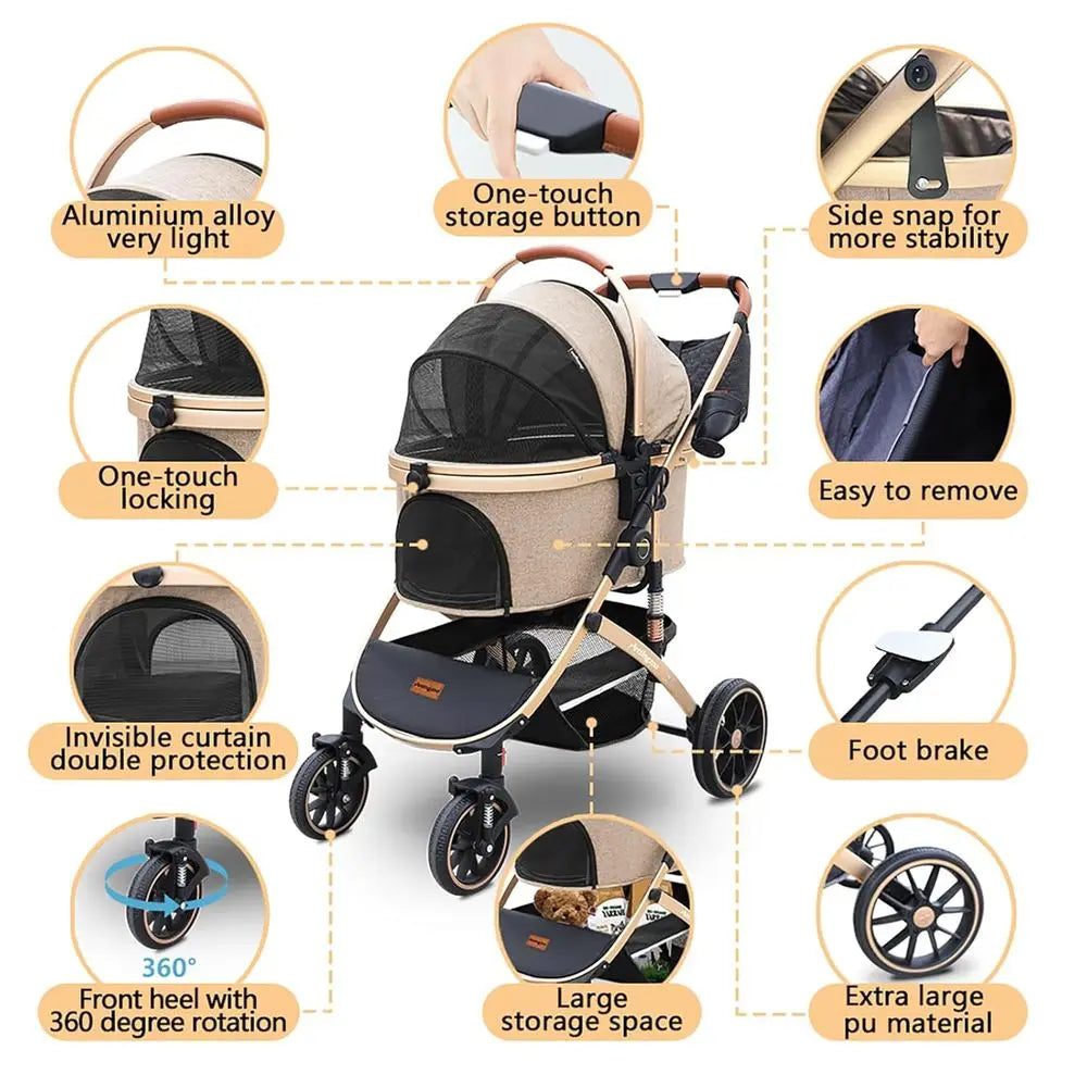 stroller for S/M/L pets