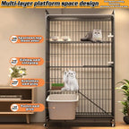 4-Tier Folding Cat Enclosure