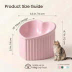 Elevated Ceramic Cat Bowls