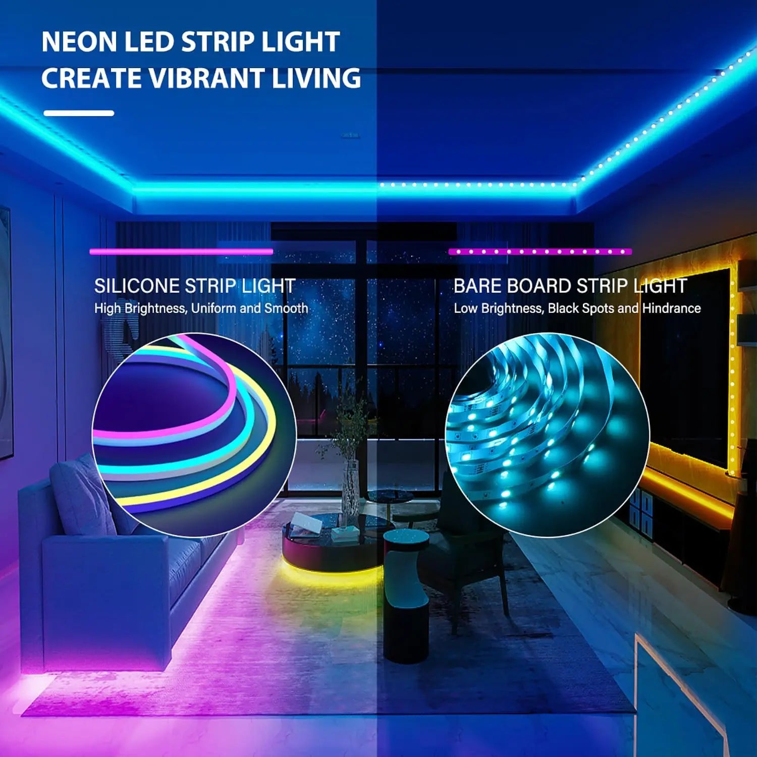 Neon WIFI RGB Led Strip Lights