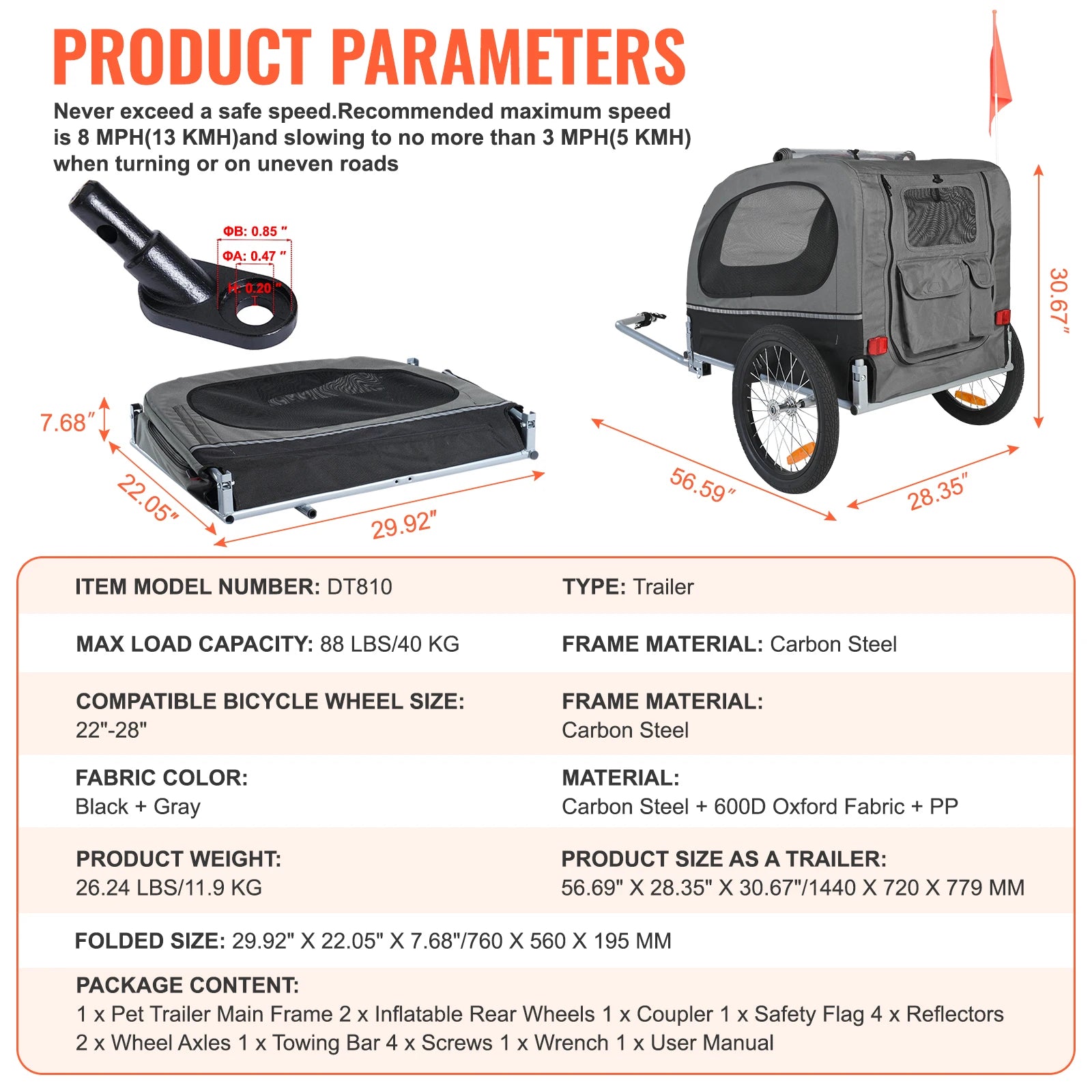 Trailer Cart Bicycle Carrier