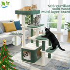 Wood Cat Tree Tower