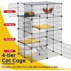 4-Tier 47.2 In L Cat Cages