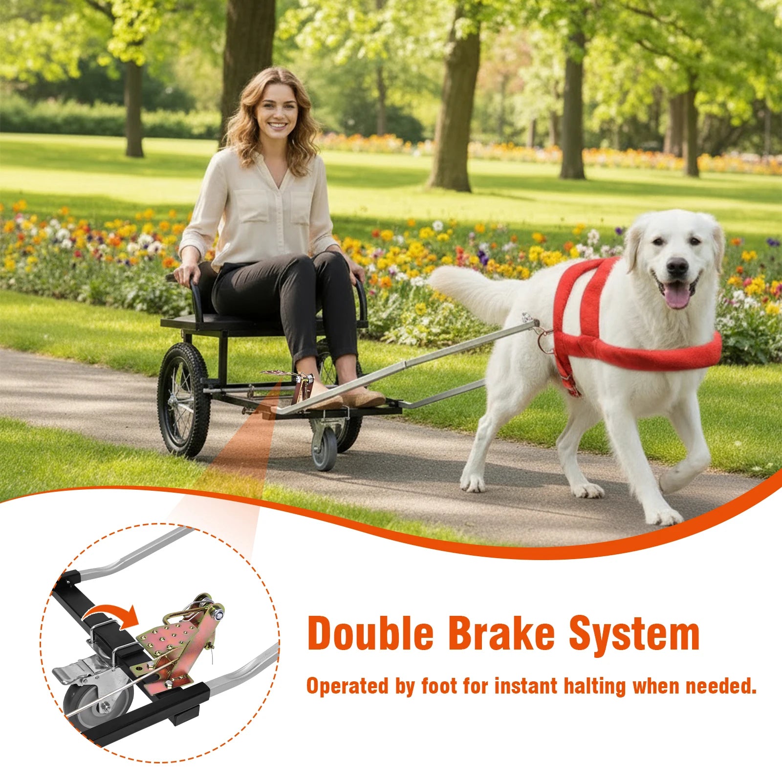 Dog Pulling Cart for Owners
