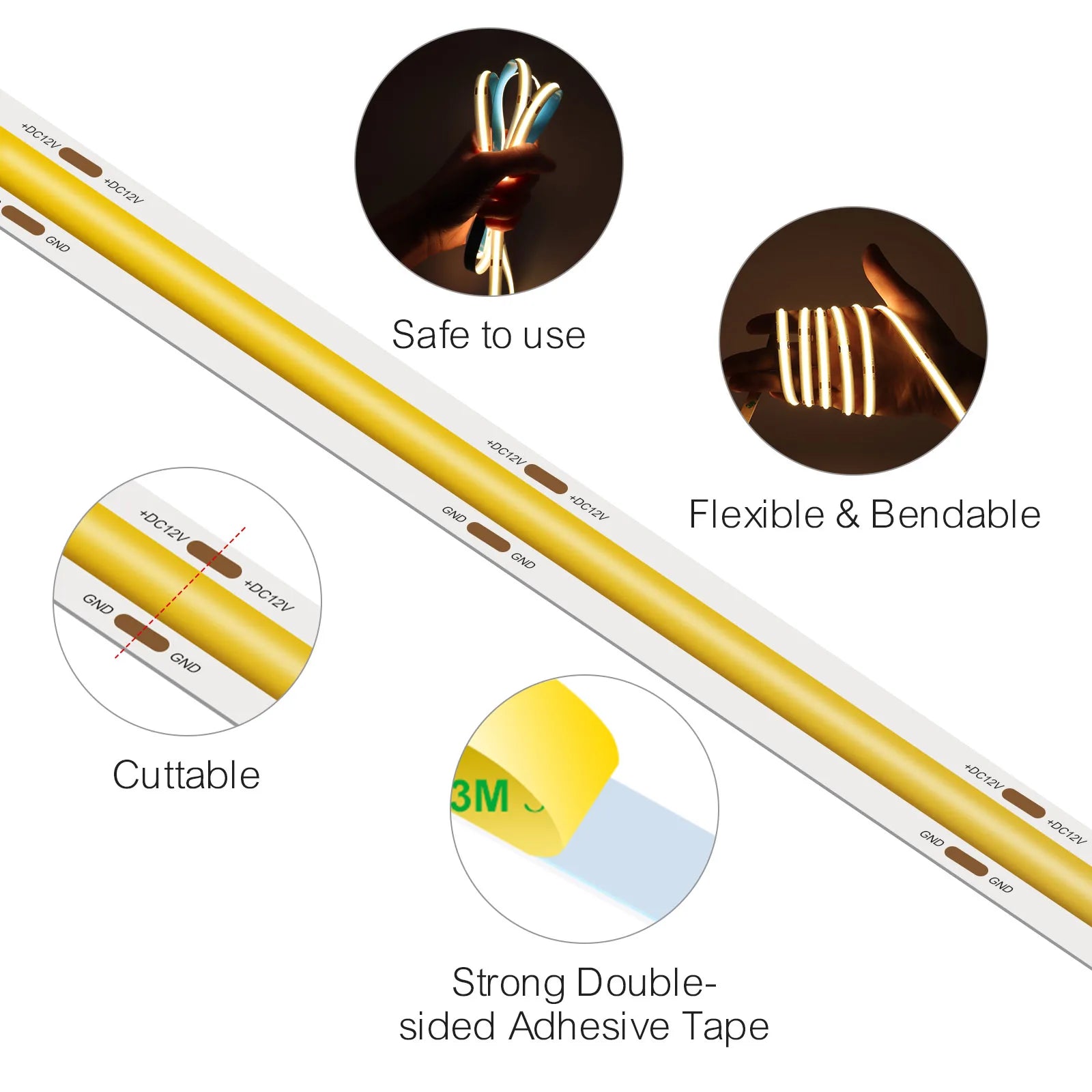 LED Strip 12V 24V Dimmable Tape