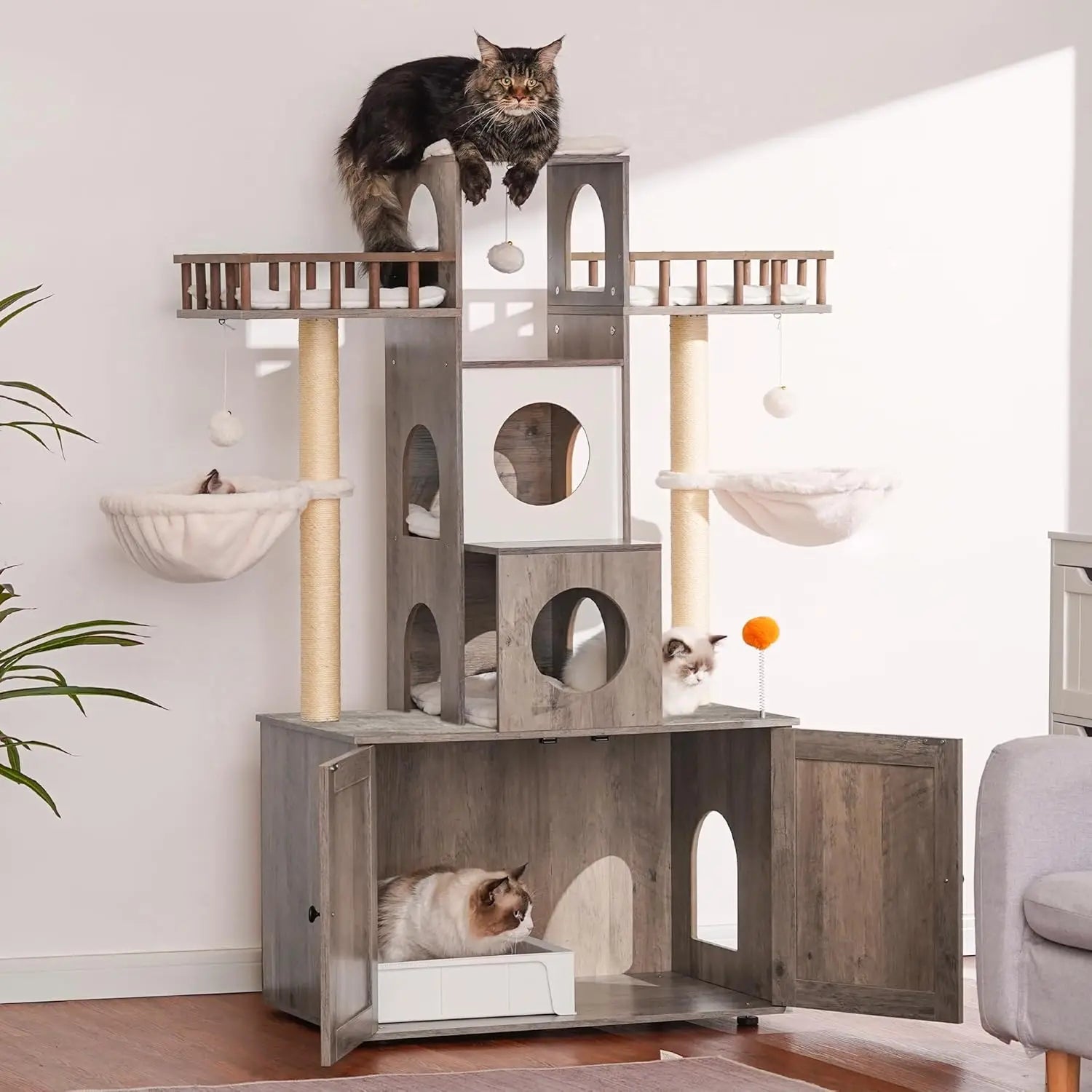 Cat Tree/Litter Box Enclosure