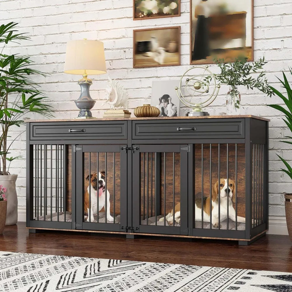 Large Wooden Dog Crate