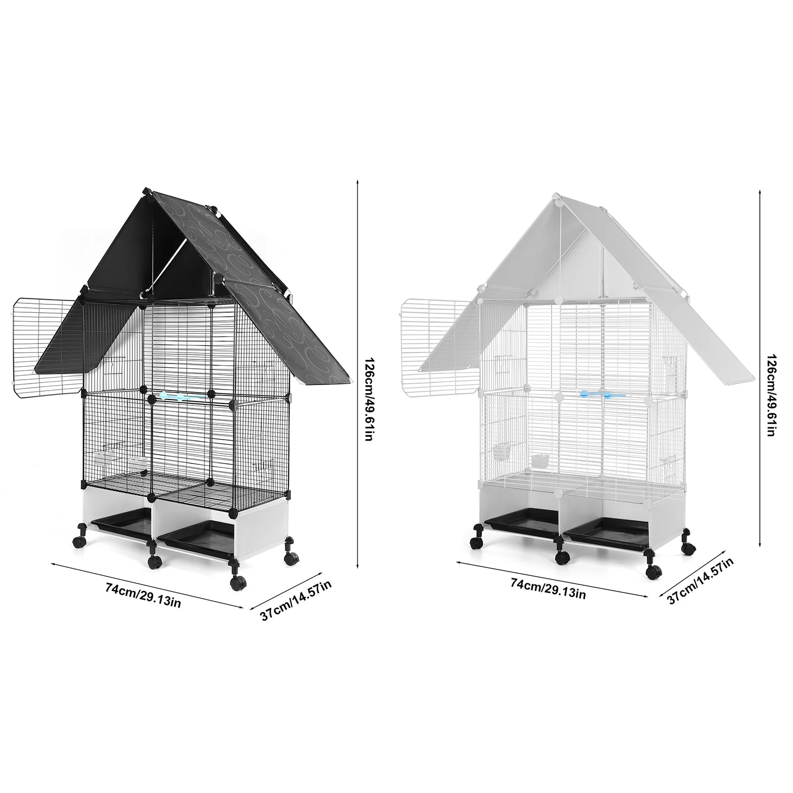 Bird Cage with Rolling Stand