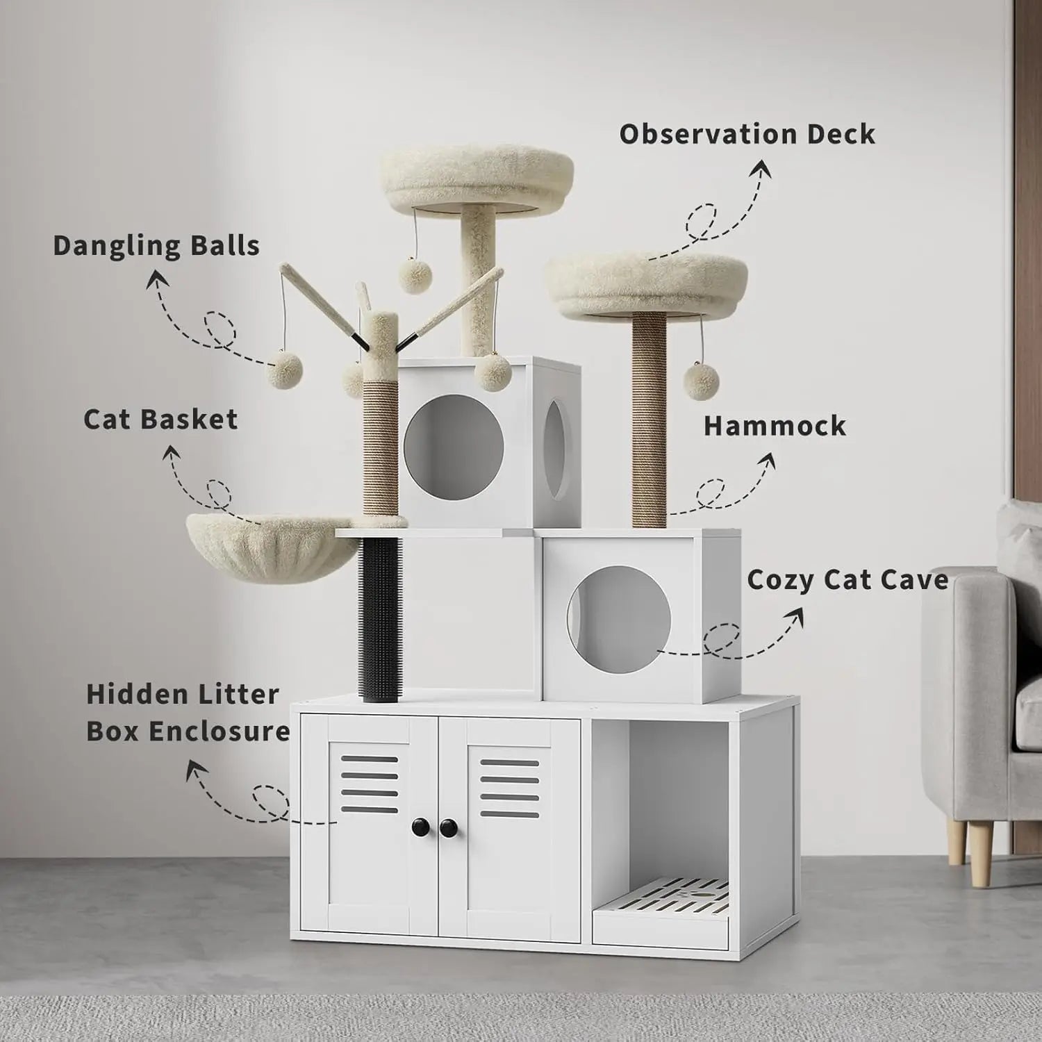 Litter Box Enclosure/Cat Tree