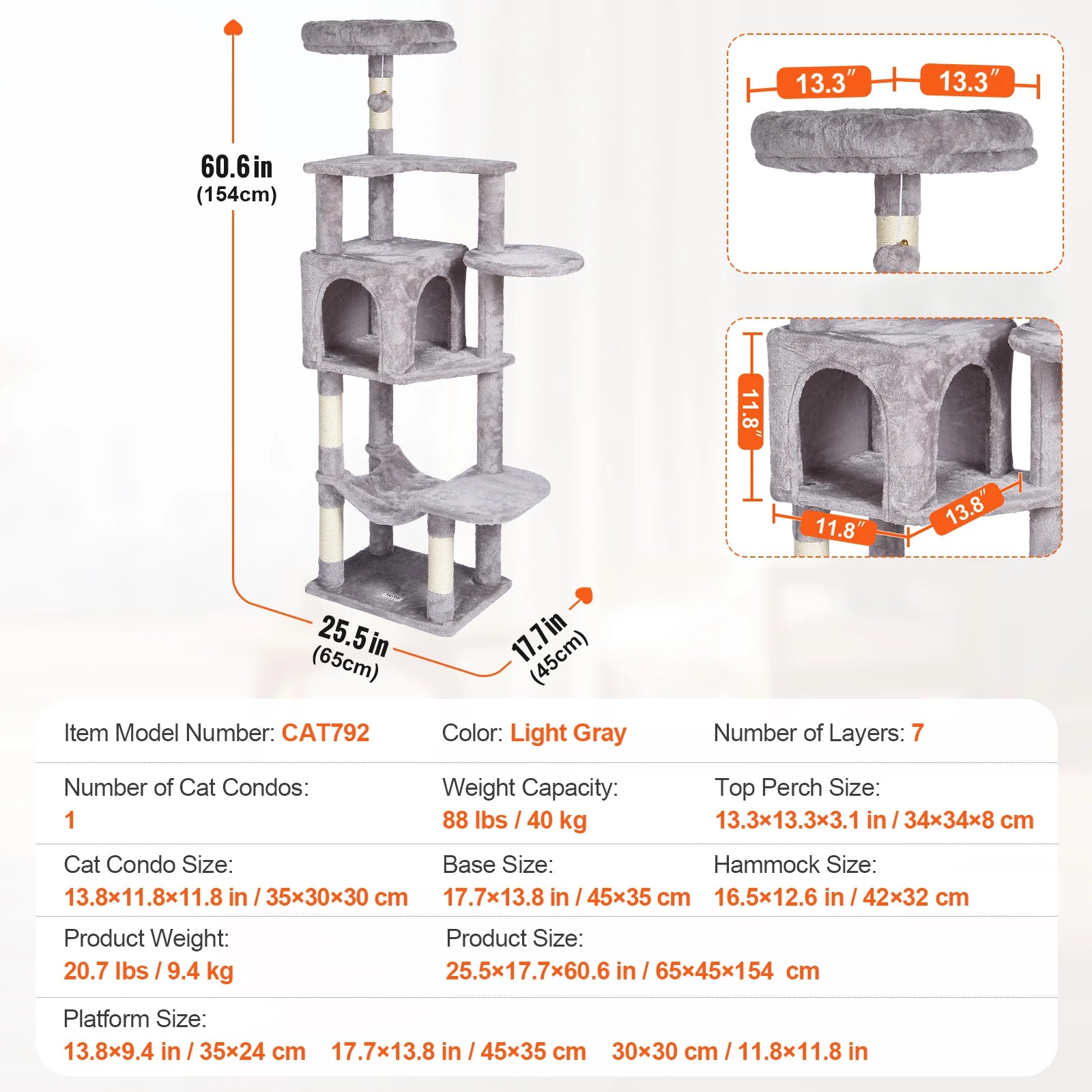 Cat Tree for Indoor Cats