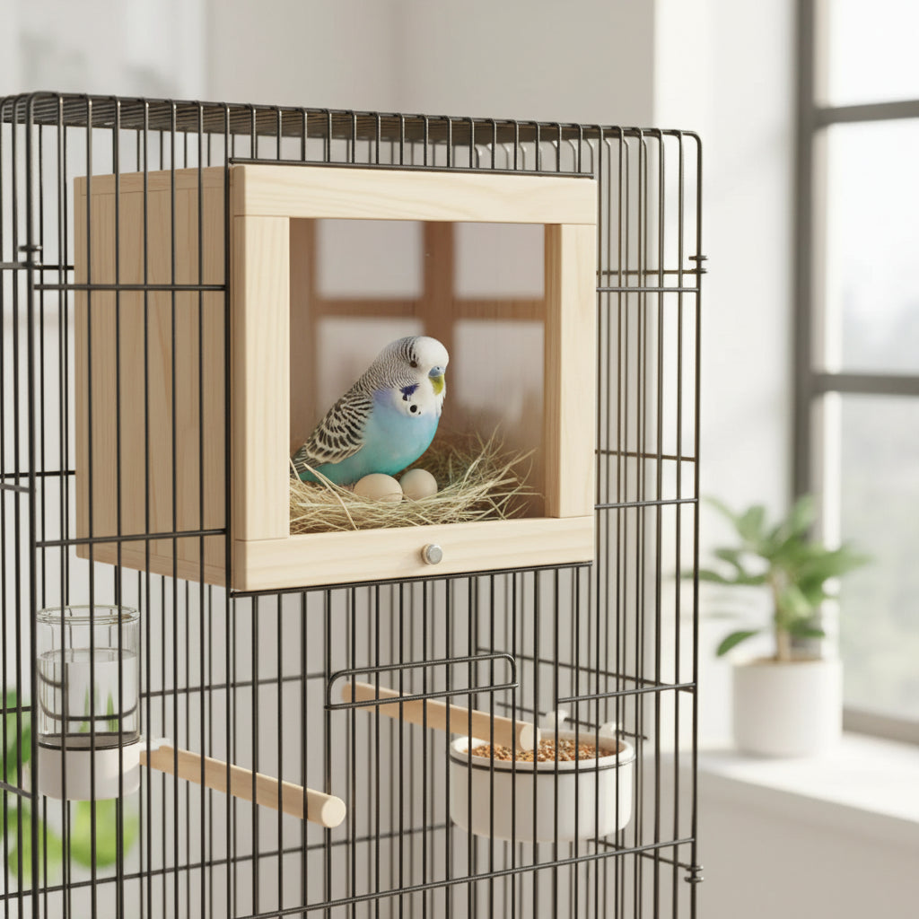 Transparent Parrot Nesting Box