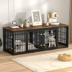 78" Double Dog Crate