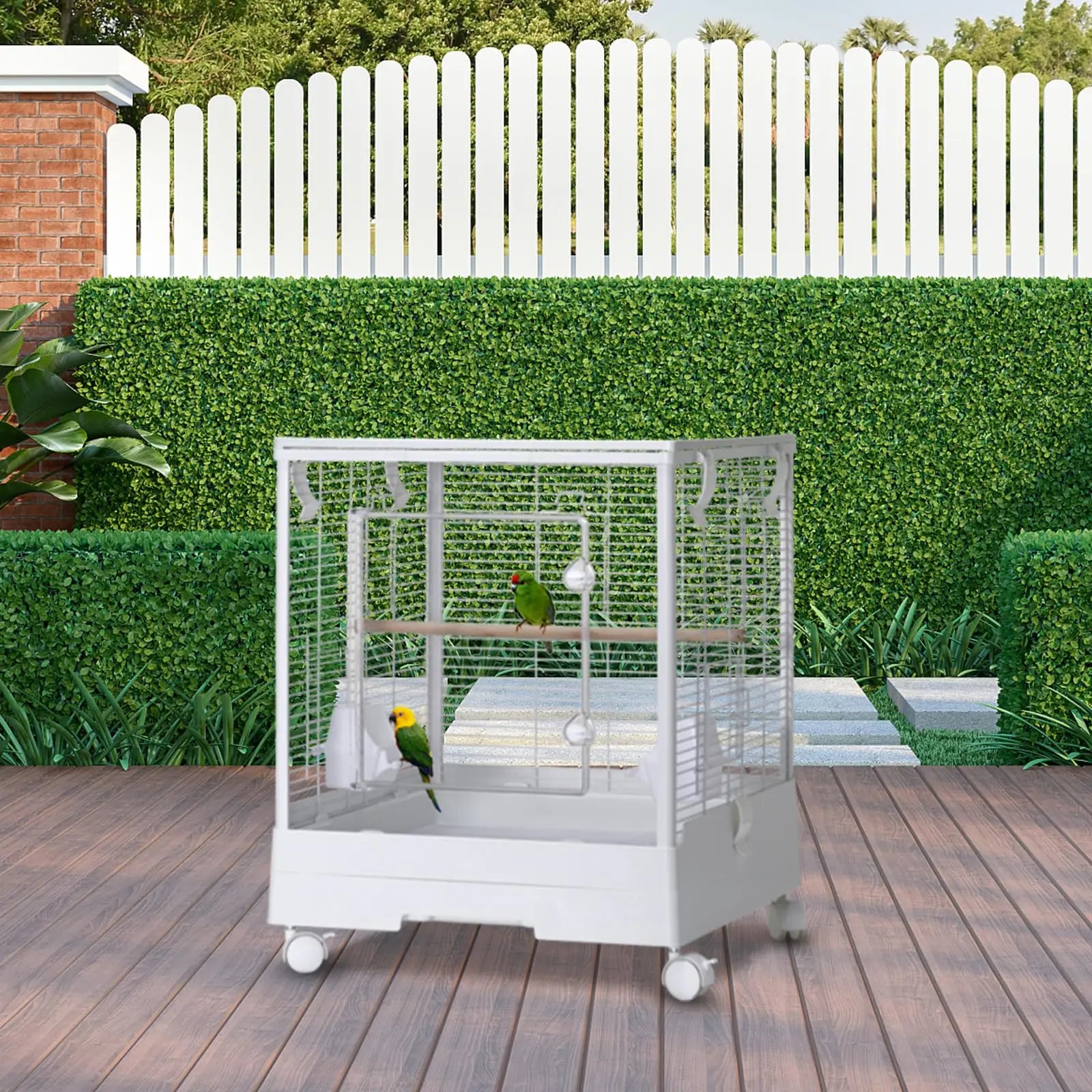 Small Bird Cage with Wheels