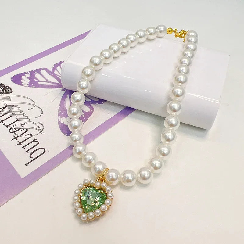 Adjustable Pet Pearl Necklace