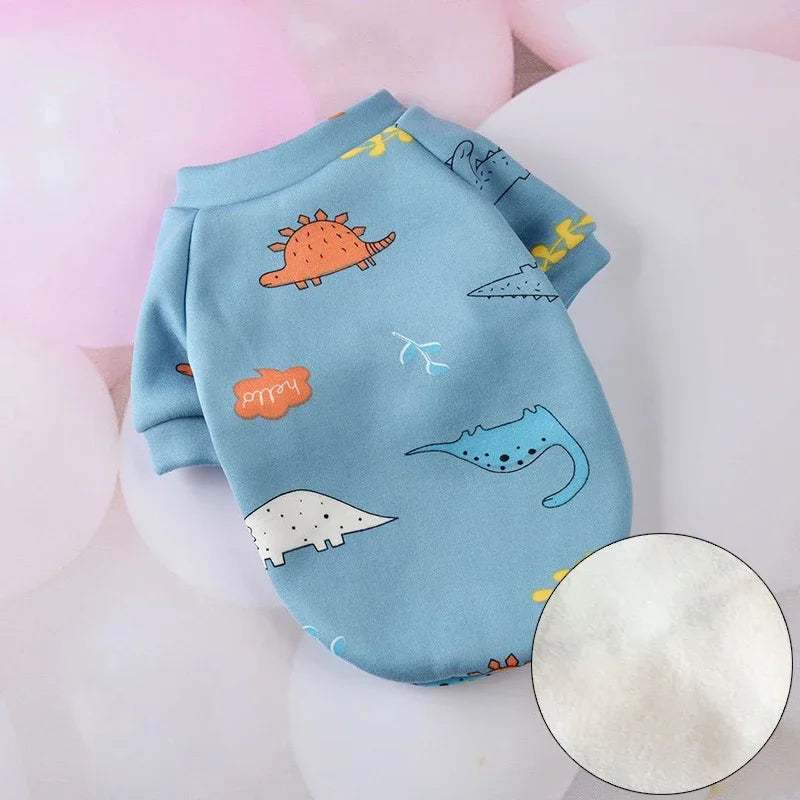 Cute Print Cat Clothes Suit