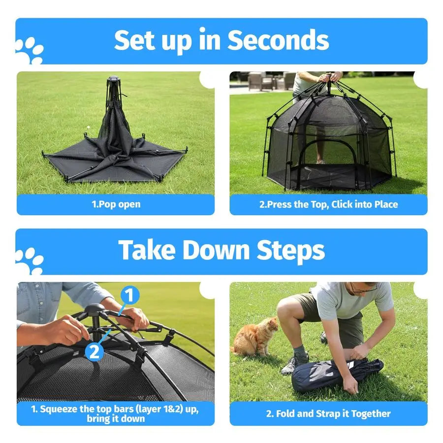 Cat Enclosure Pop up Cat Tent