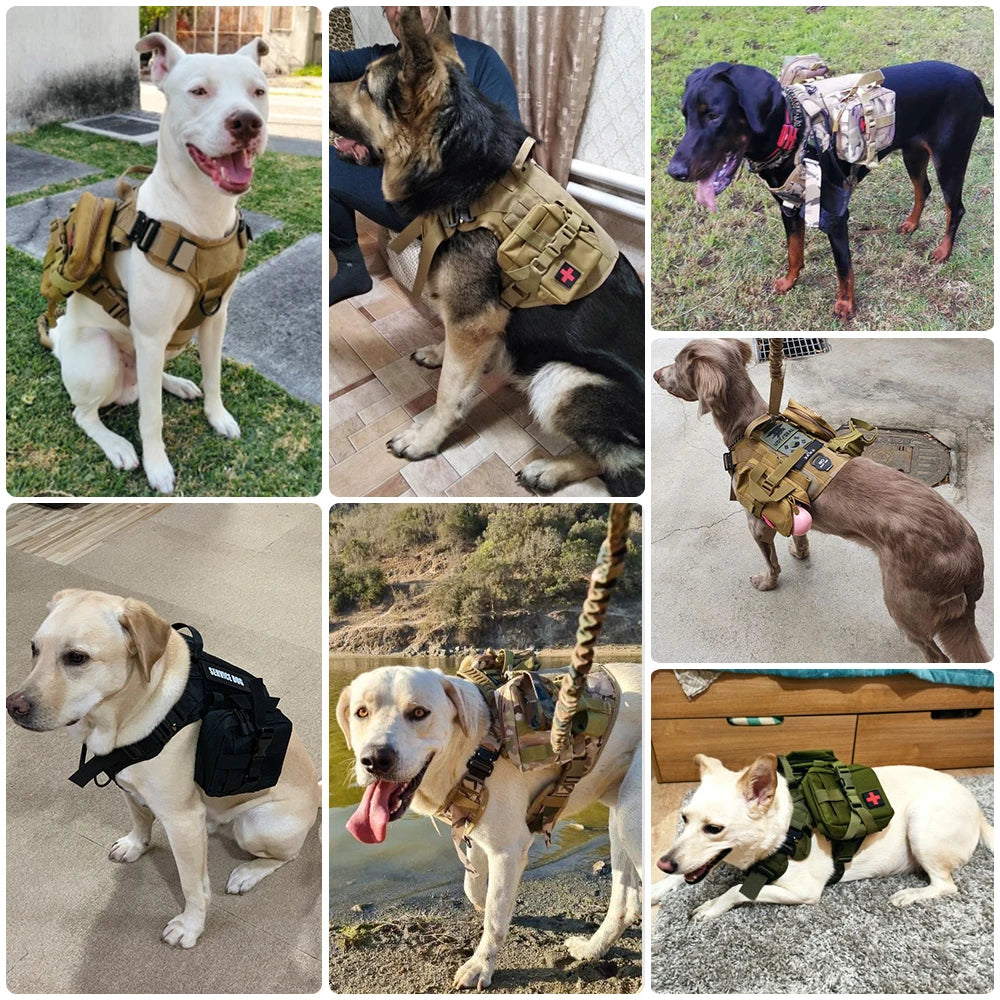 Military Dog Harnesses Tactical Vest