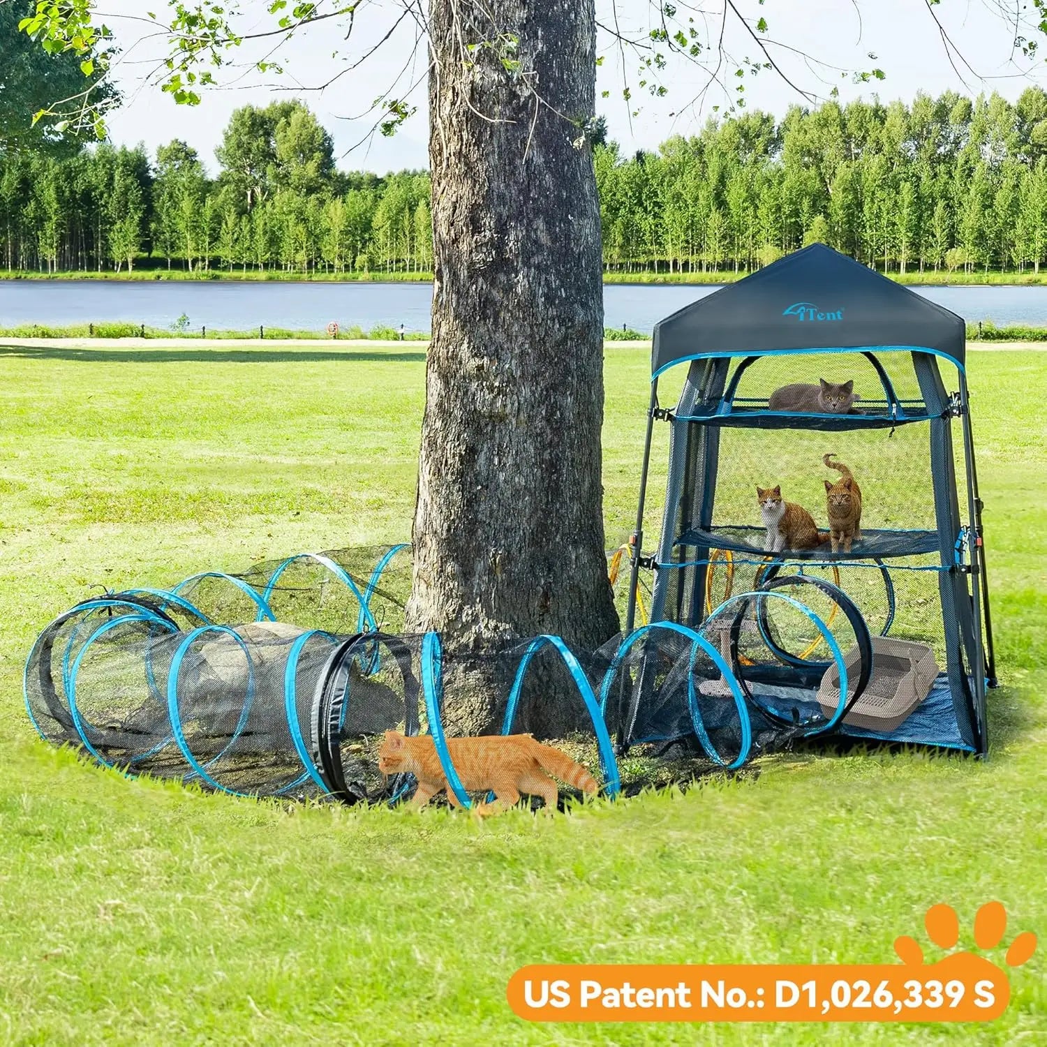 Cat Enclosure Tower Tent