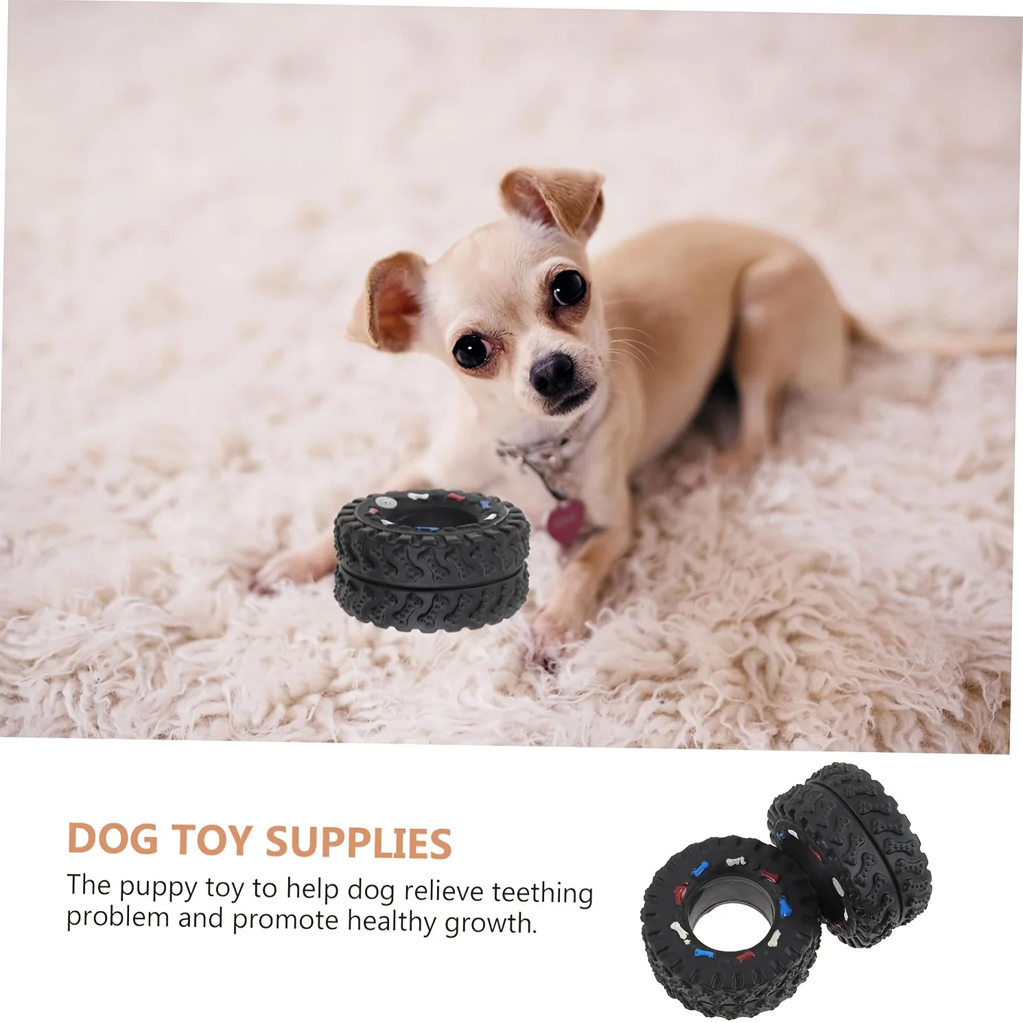 Durable Dog Chew Wheel Toy