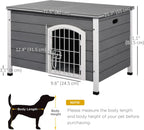 31" Wooden Dog Cage