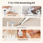 Dog/Cat Grooming Vacuum with Clipper
