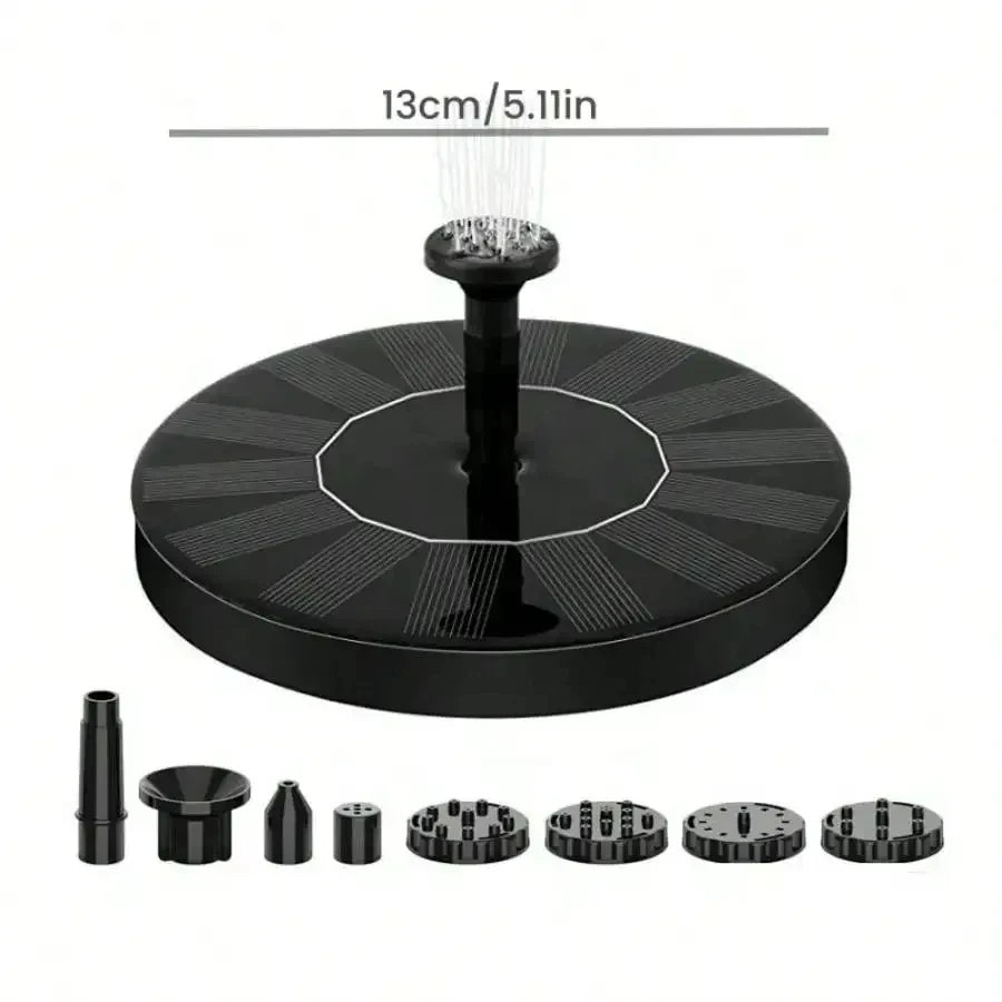 Solar Powered Water Fountain for Garden