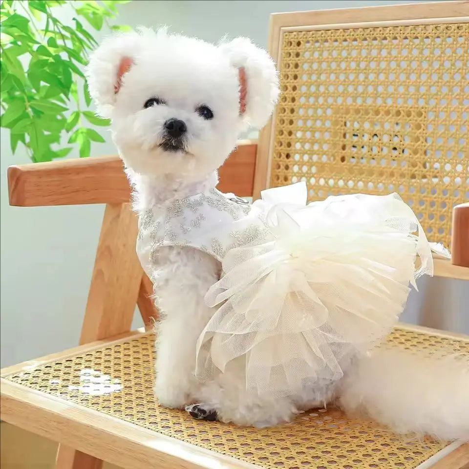 Dog Spring/Summer Wedding Dress