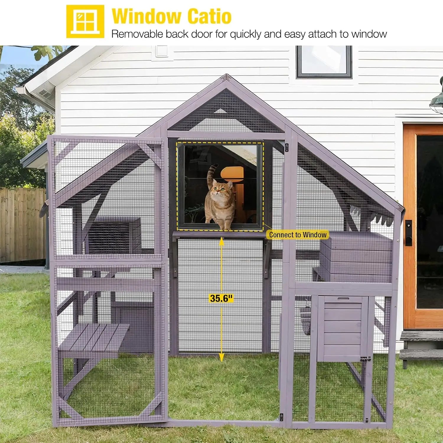 Wooden Cat Enclosure