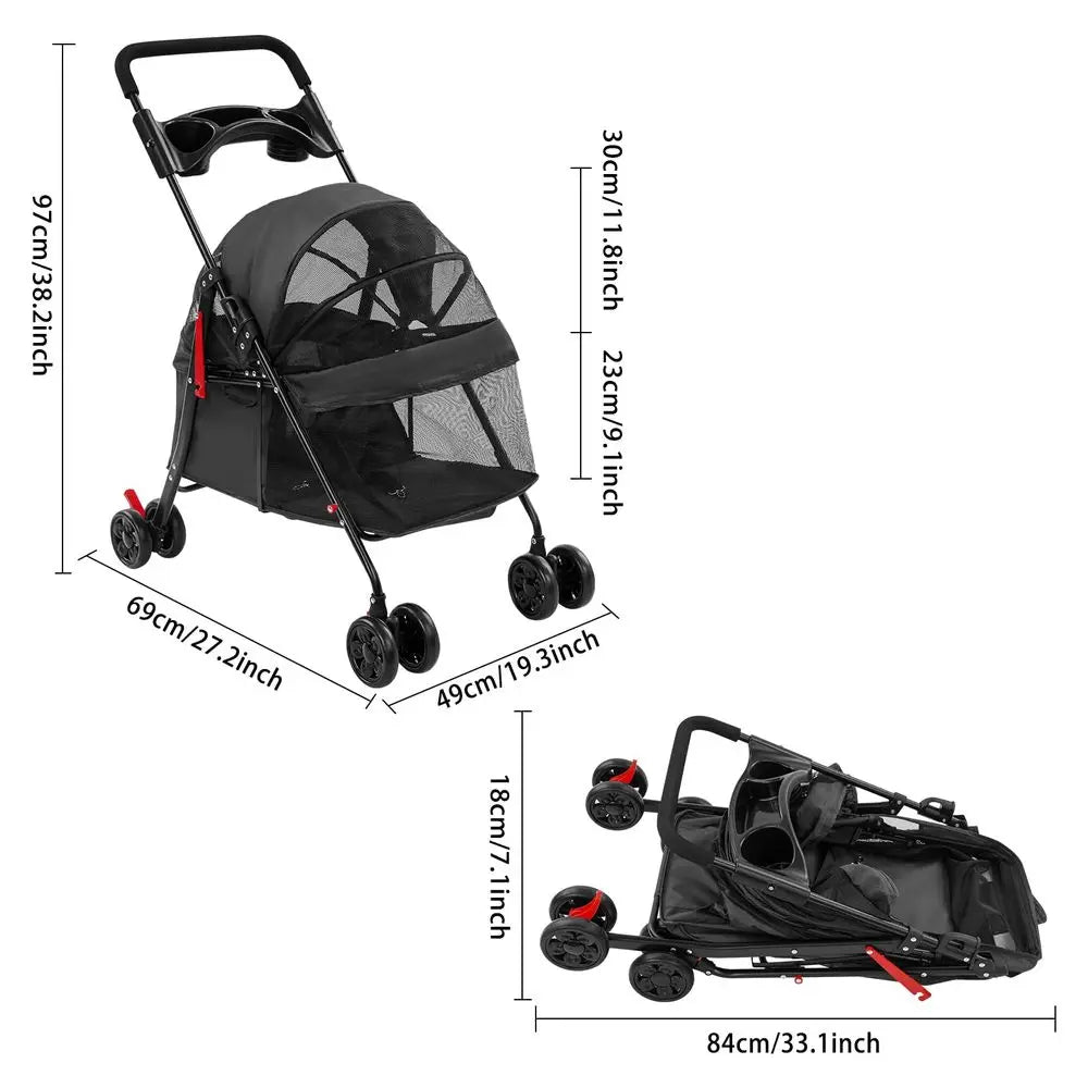 Stroller for Small Medium Pets