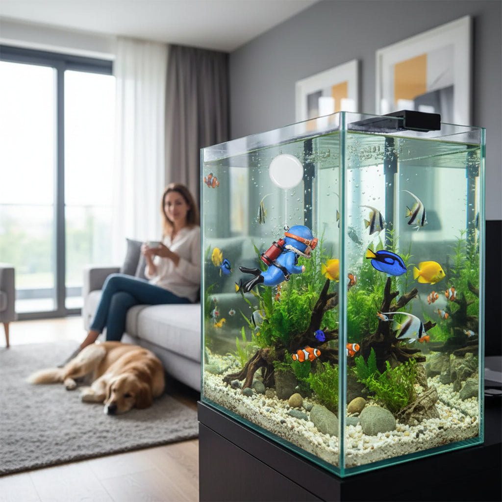 Fish Tank Diver Ornaments