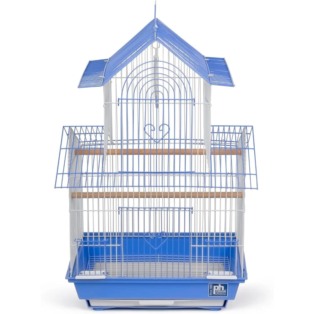 Blue/White Parakeet Cage