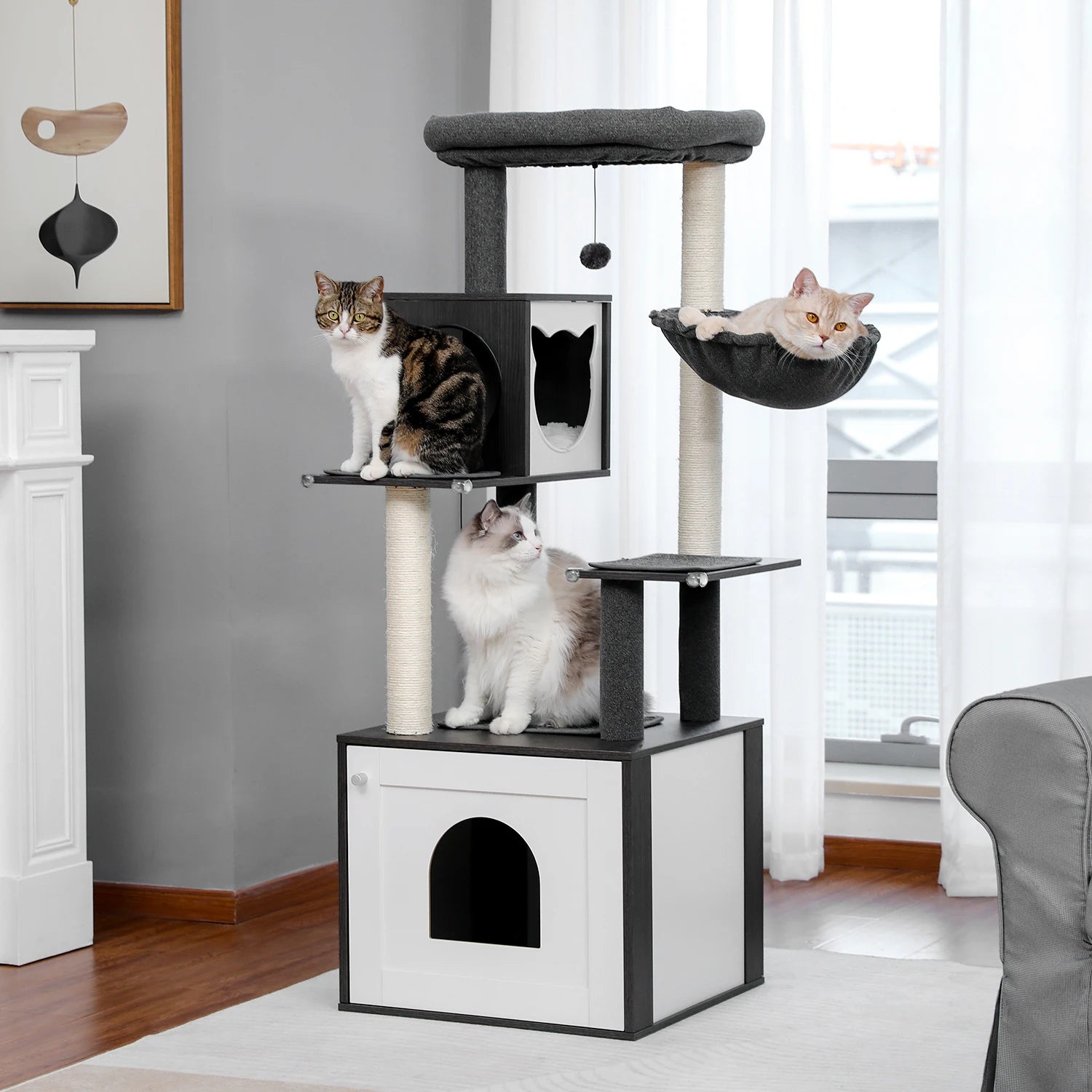 Cat Tree/Litter Box Enclosure