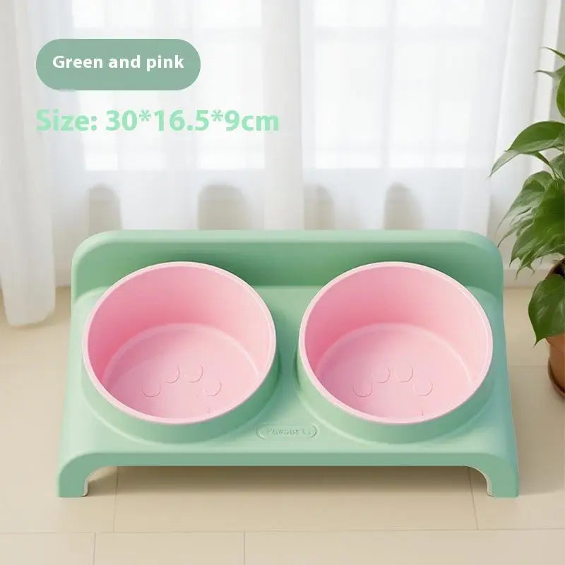 Food Feeders Pet Cat/Dog Double Bowls