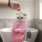 Mesh Cat Grooming Bath Bag