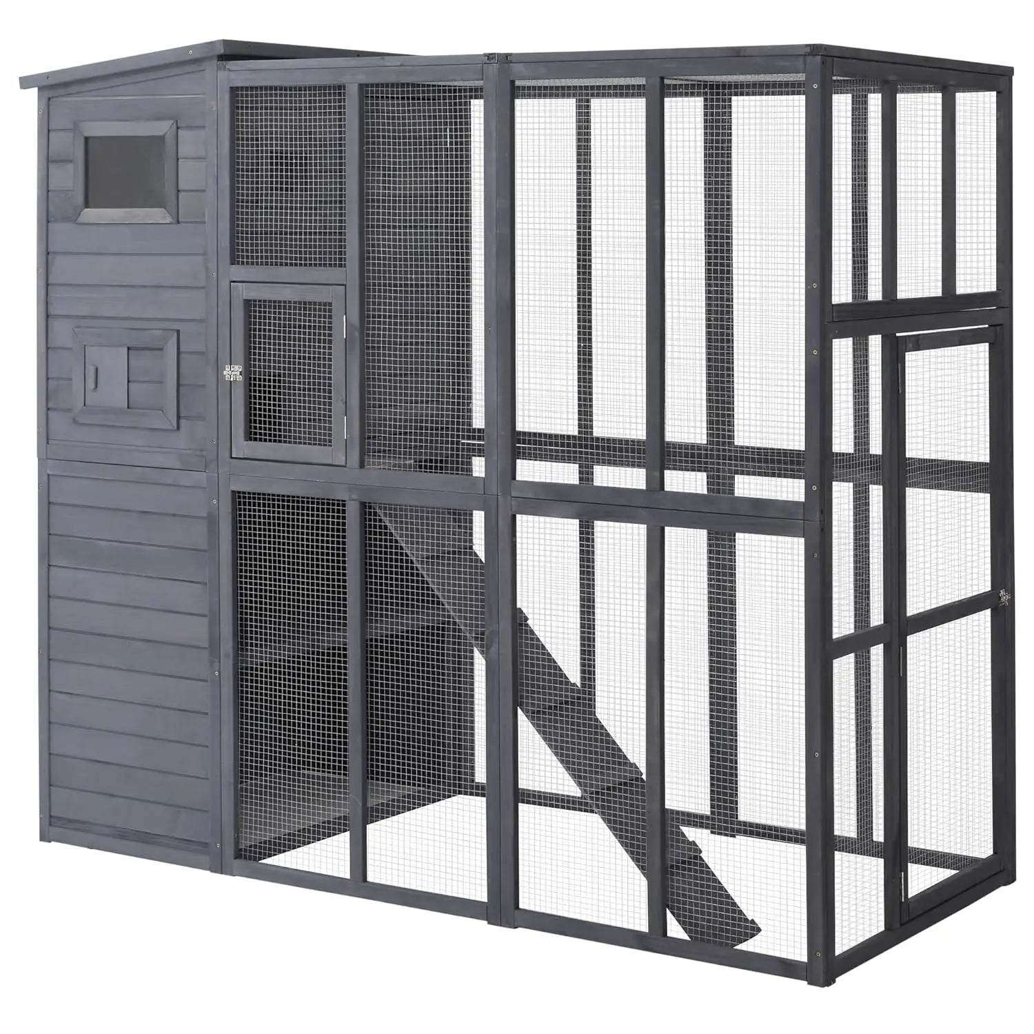 Wooden Cat Enclosure