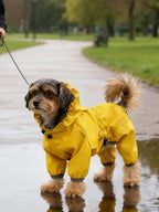 Dog Raincoat High-Visibility Yellow