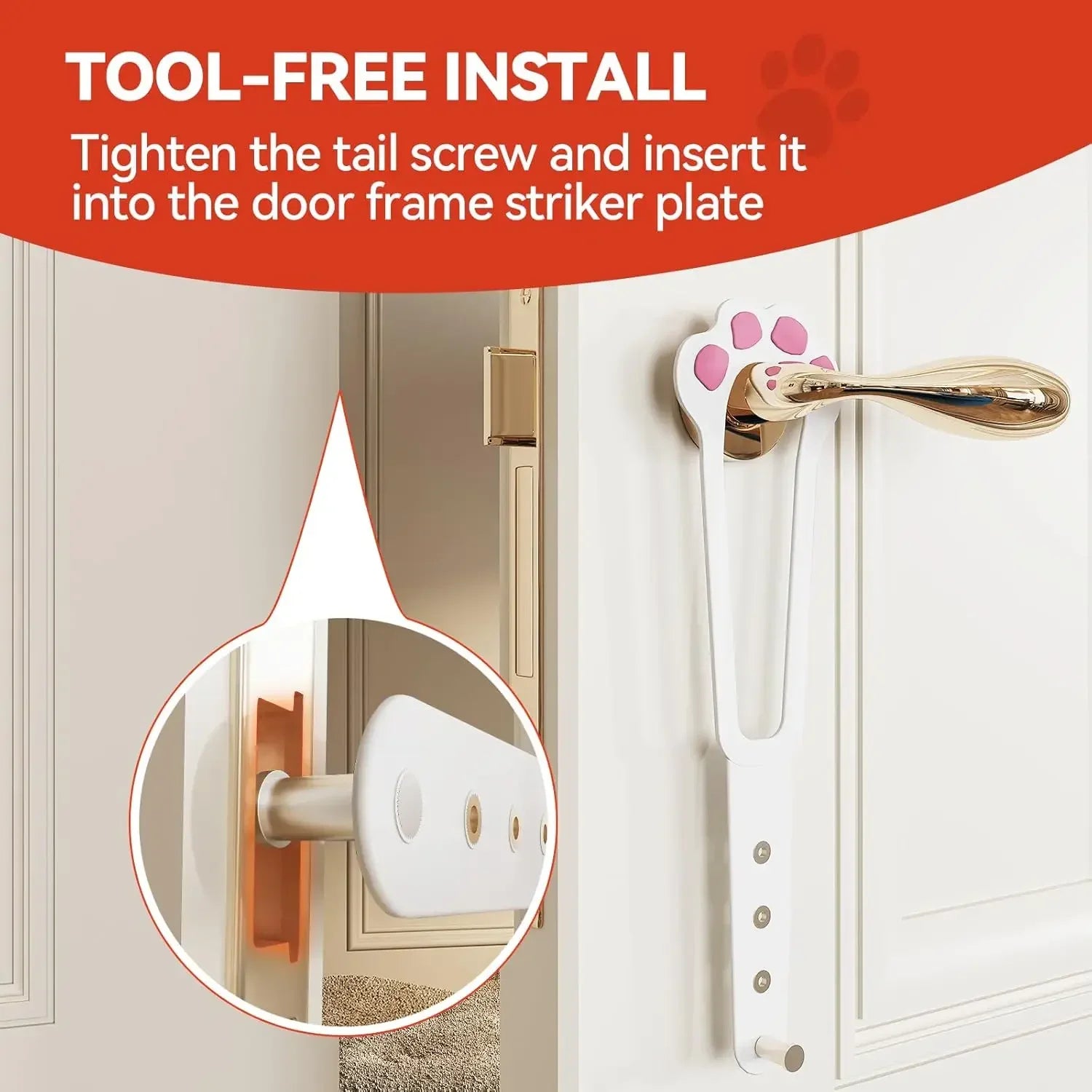 Cat/Dog Door Holder Latch