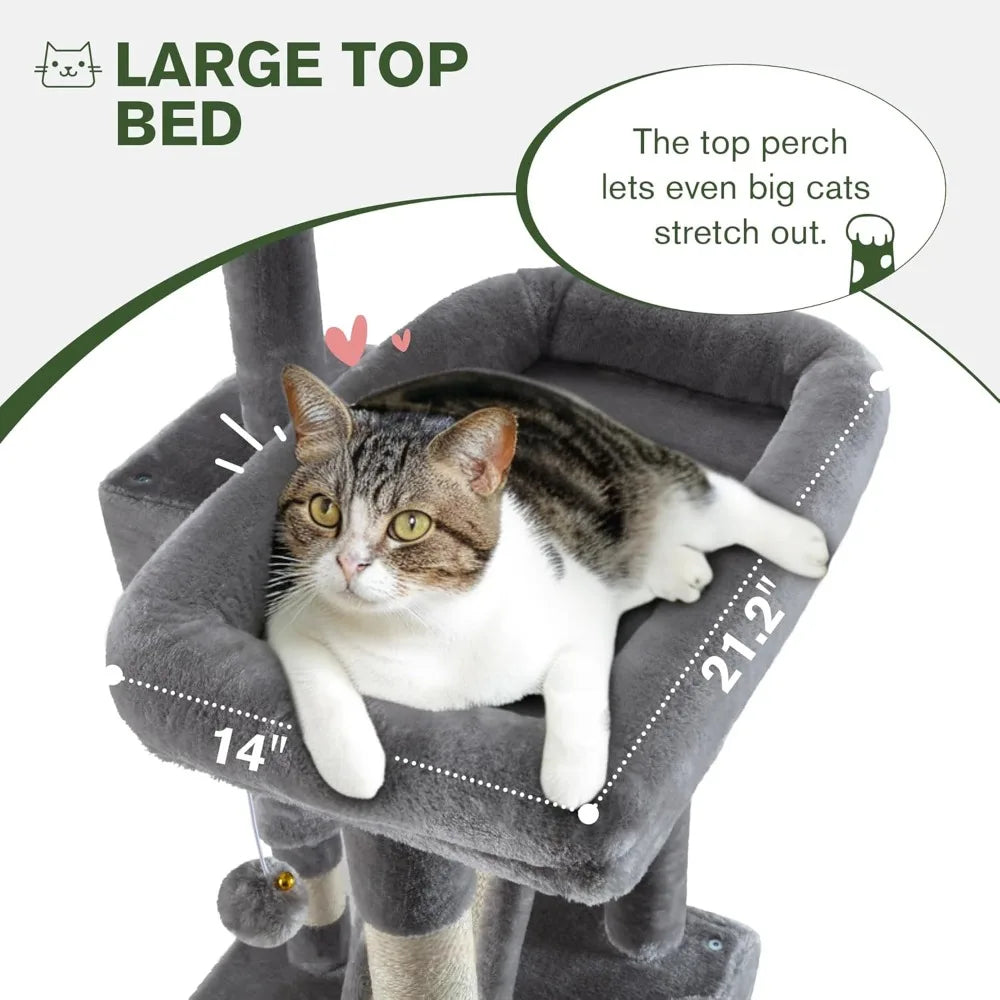 66in Multi-Level Large Cat Tree