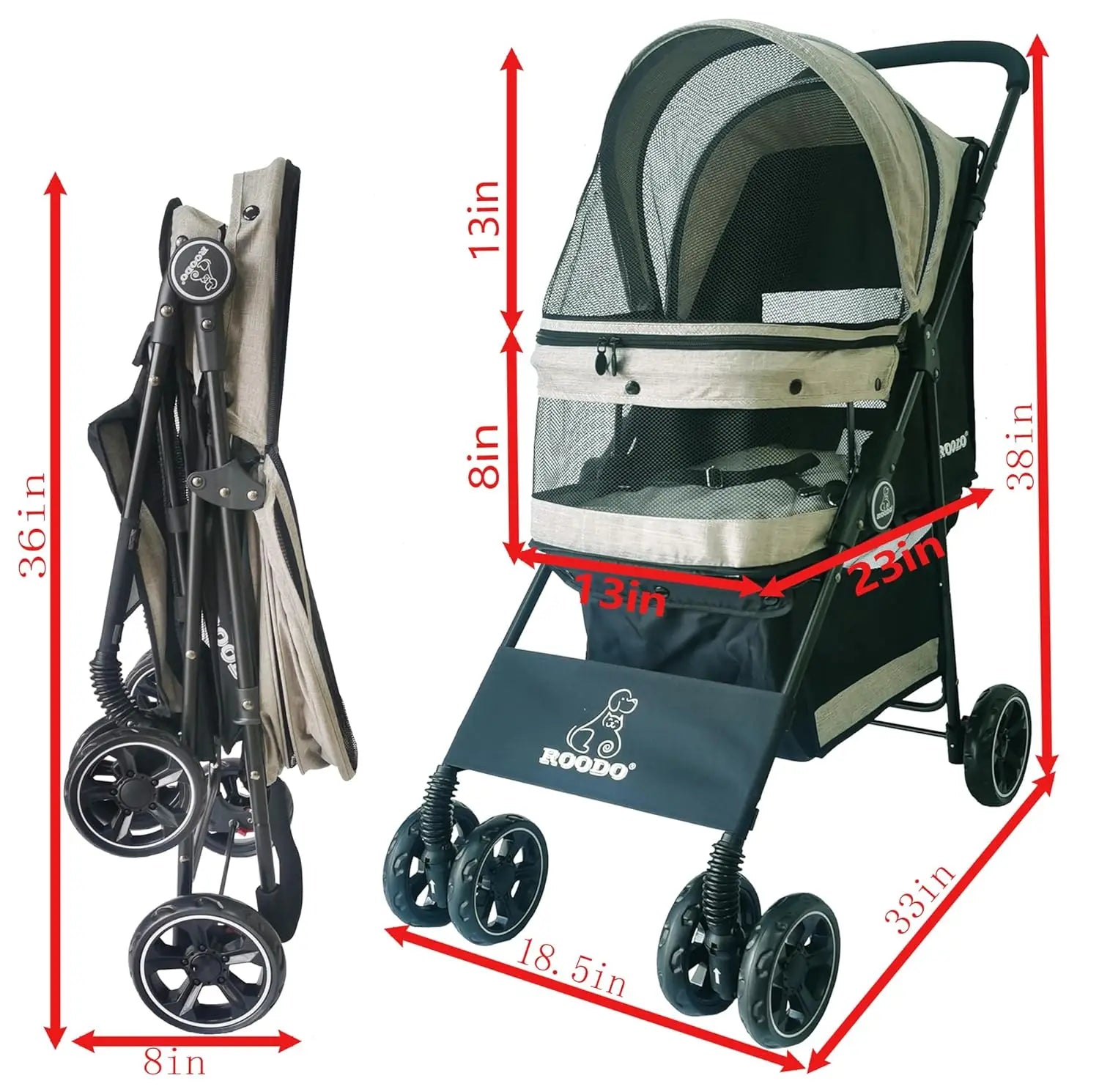 Pet Stroller Jogger All Terrain
