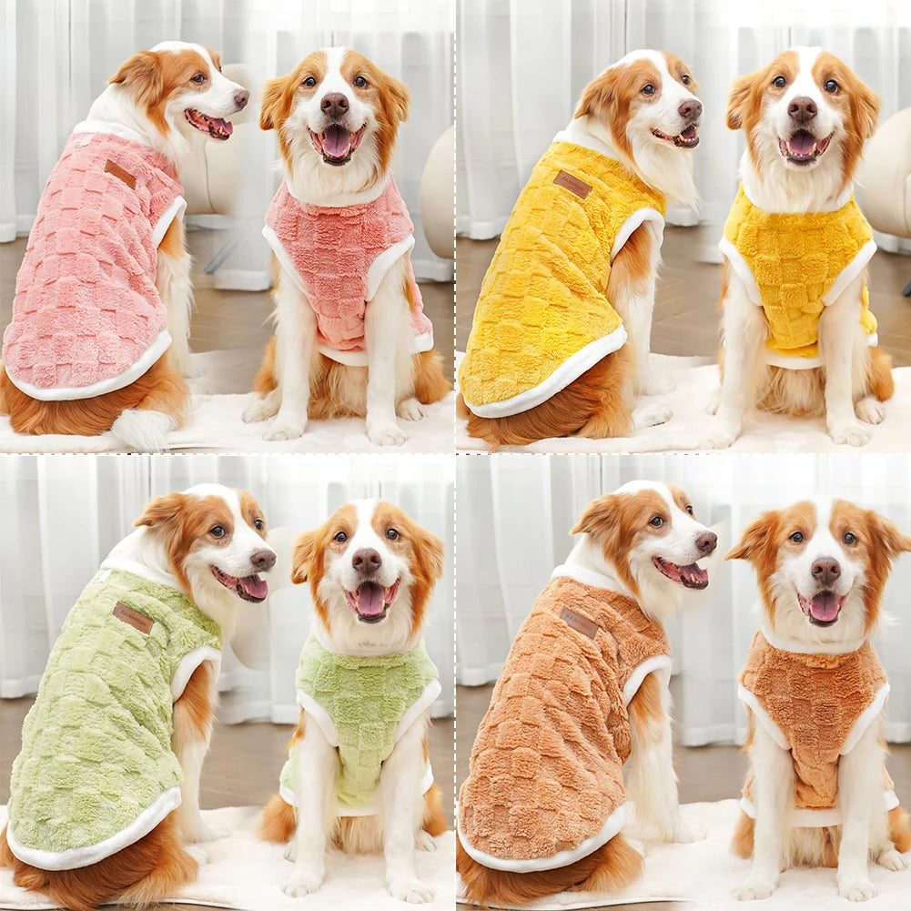 S-6XL Dog Warm Flannel Clothes