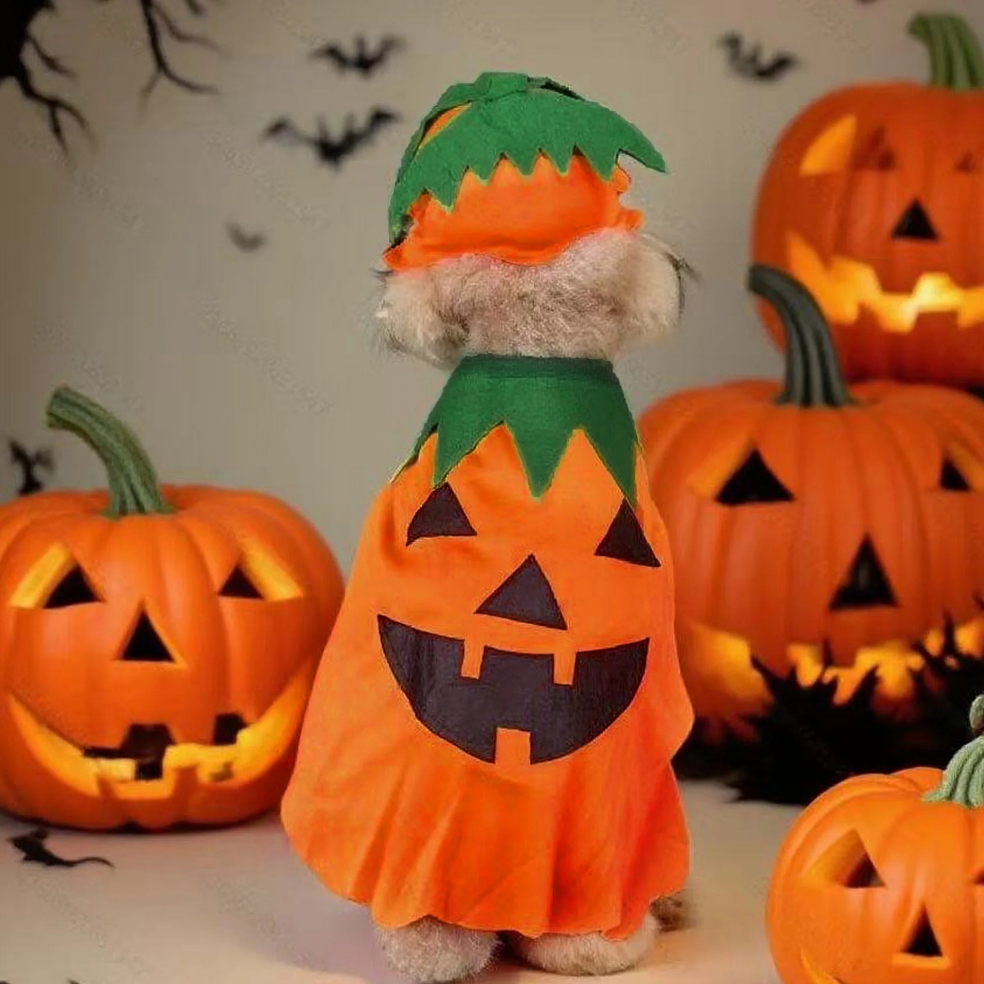 2Pcs Halloween Cat Costumes