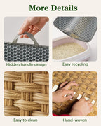 Rattan Cat Litter Box Enclosure
