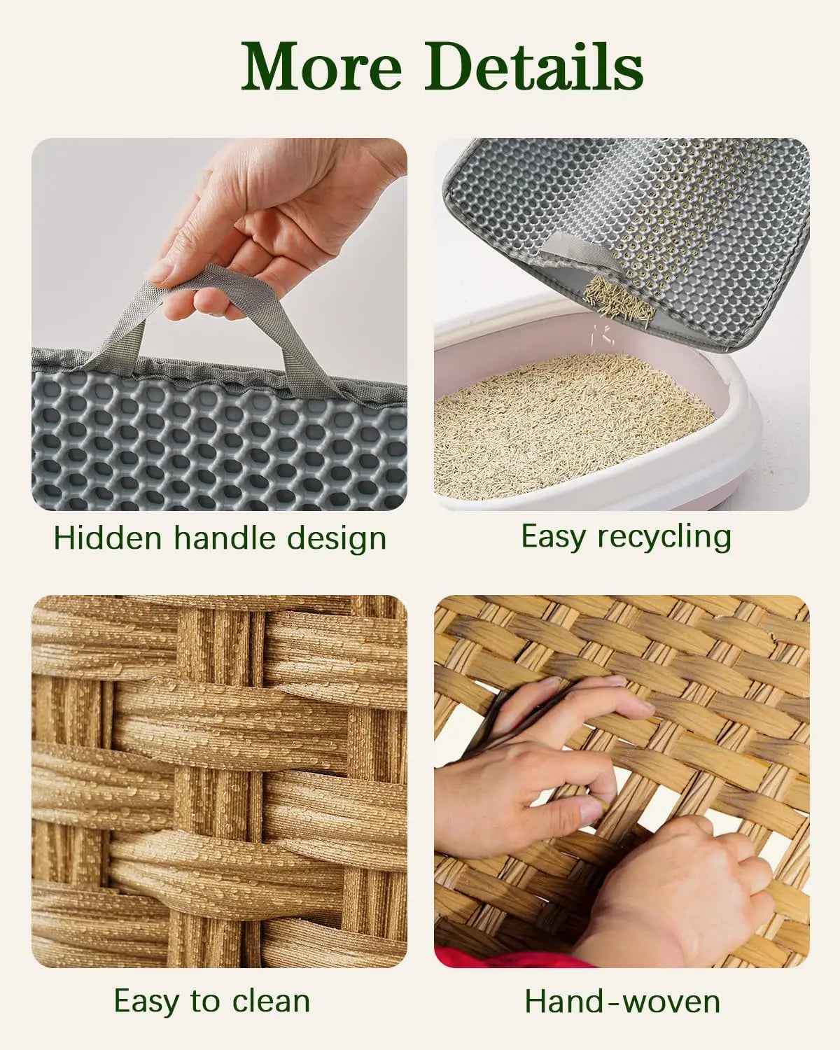 Rattan Cat Litter Box Enclosure