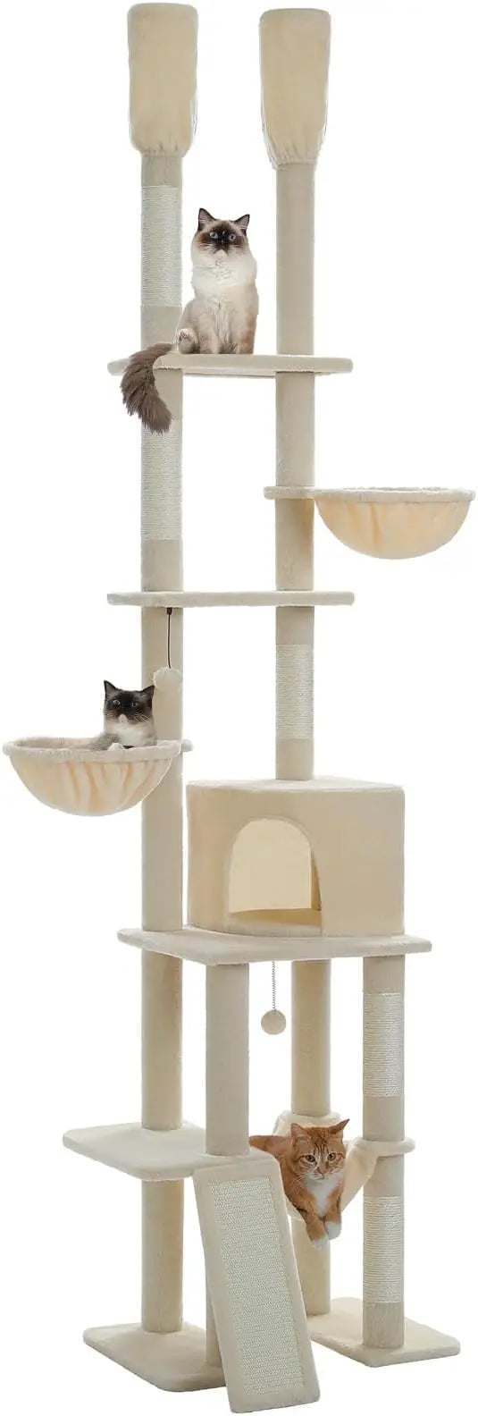 Height Adjustable Tall Cat Tower