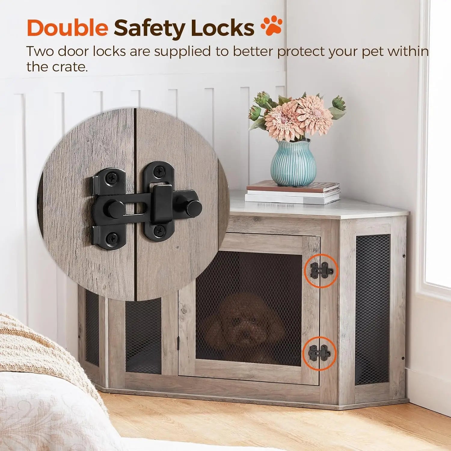Corner Dog Crate
