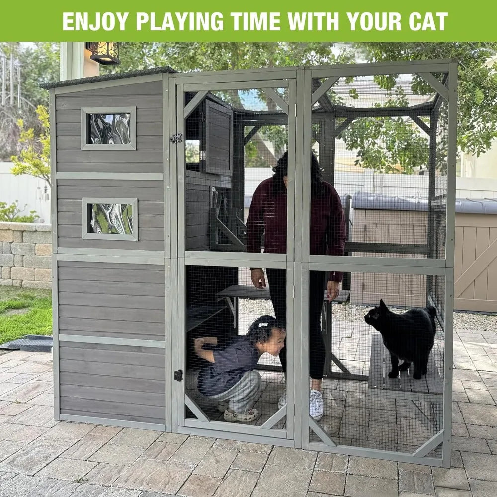 Cat Enclosure 76.8"