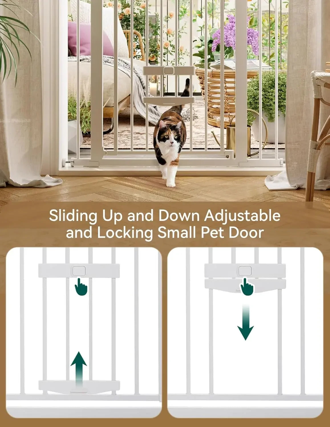 Extra Tall Baby Gate/Cat Door